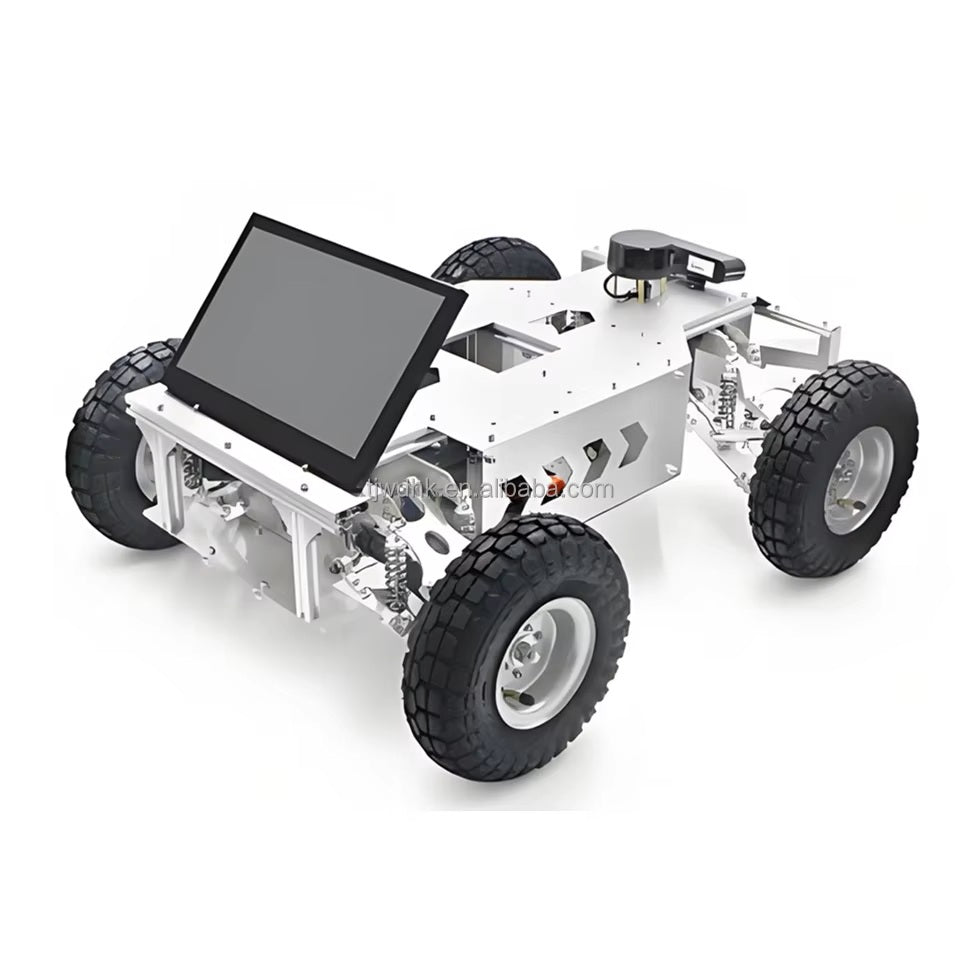 Outdoor Large Payload UGV Mobile Robot Car with Ackermann Steering Drive Independent Suspension Robot Chassis