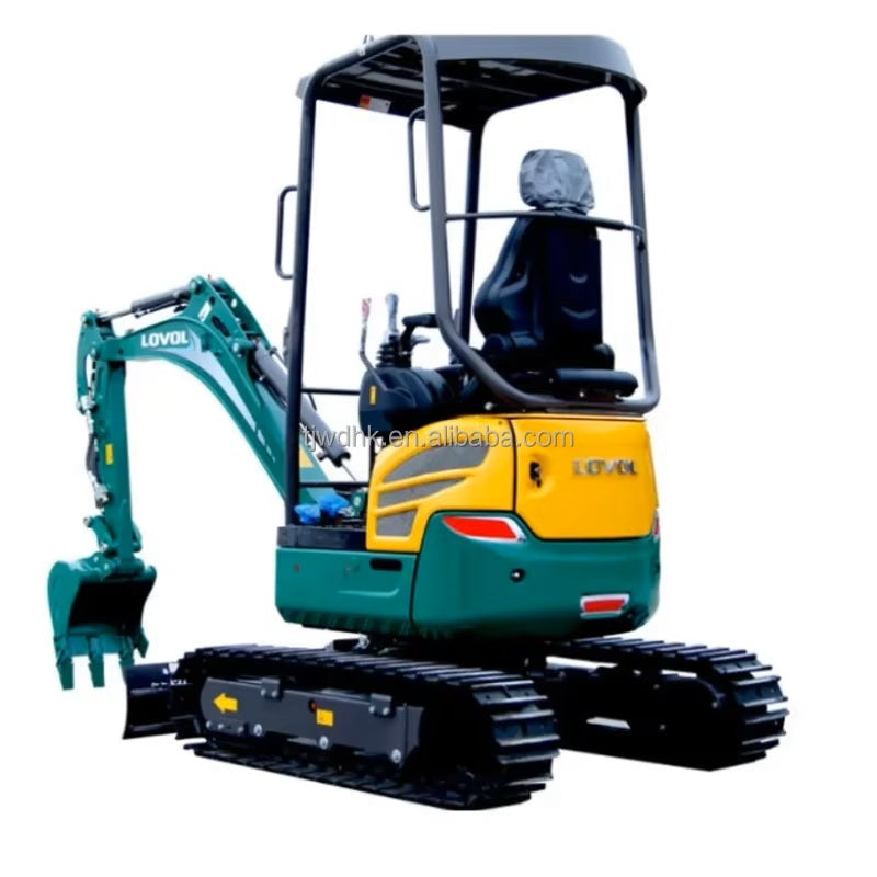 New Product Best Quality LOVOL 1.8 Ton Mini Crawler Excavator with Rubber Track Micro Digger Small Excavators FR18E2-u Machine