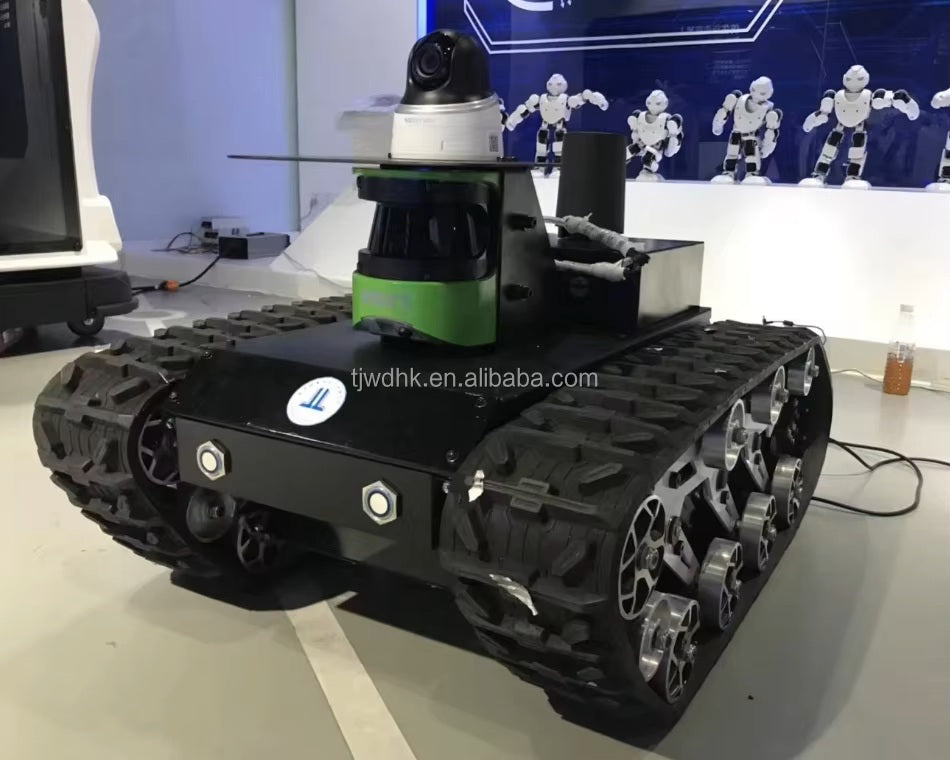 100kg Payload All Terrain Rubber Steel Crawler Tank Tracked Undercarriage Unmanned Robot Chassis Platform