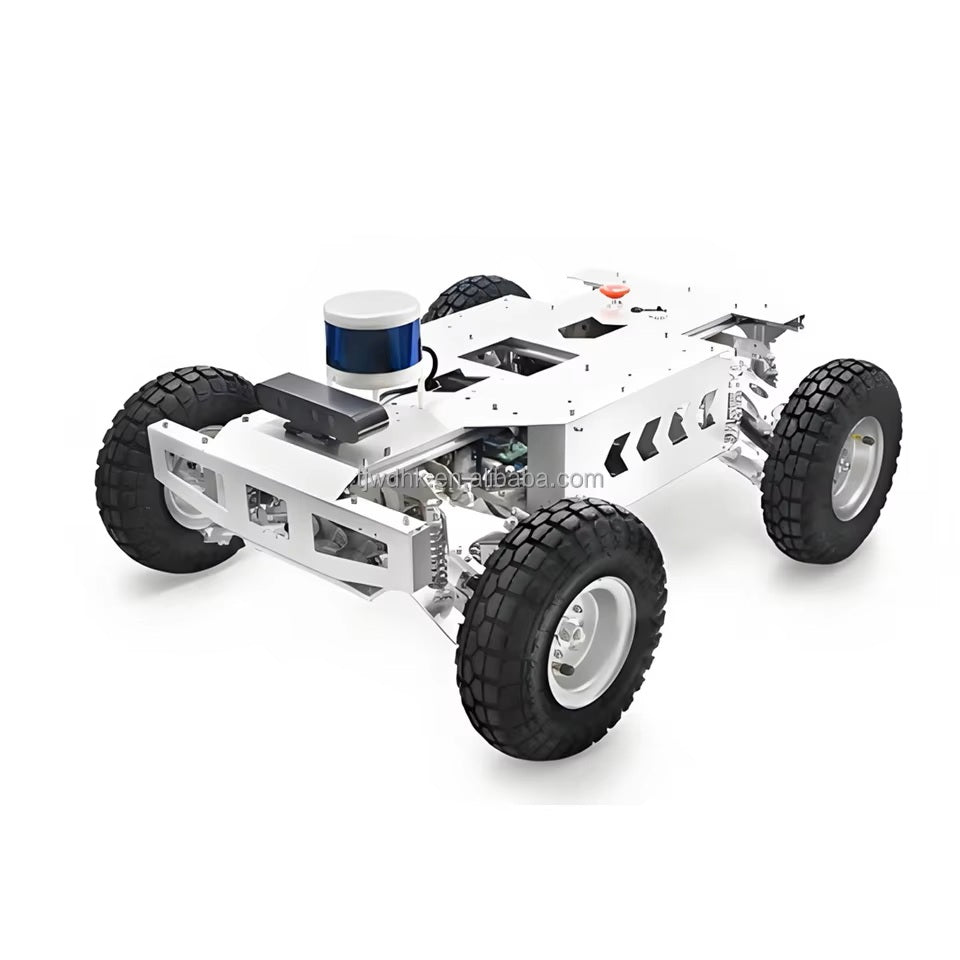 Outdoor Large Payload UGV Mobile Robot Car with Ackermann Steering Drive Independent Suspension Robot Chassis