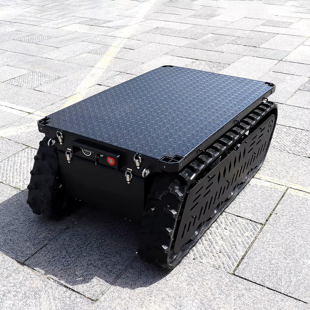 Large Platform Crawler Robot Robot Tracked Vehicle Chassis Undercarriage Chassis tank Tracks Rubber Track Kits Crawler Platform