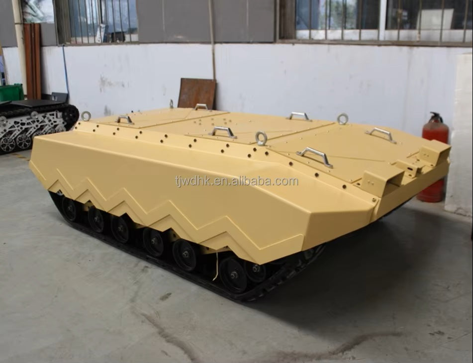 Customizable Multifunctional Rubber Track Chassis Heavy Load Robot Rubber Tracks for Fire protection Security Transportation