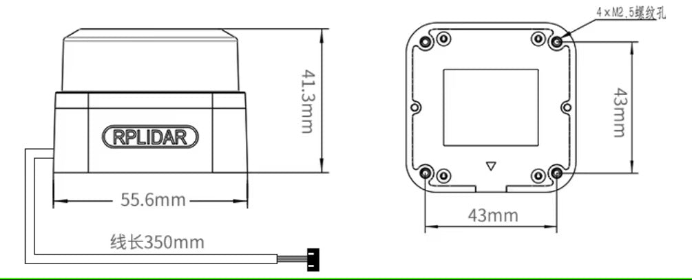 Factory Direct Sales Indoor Close Range Two-Dimensional Map Reconstruction Commercial Robot Motion Sensor