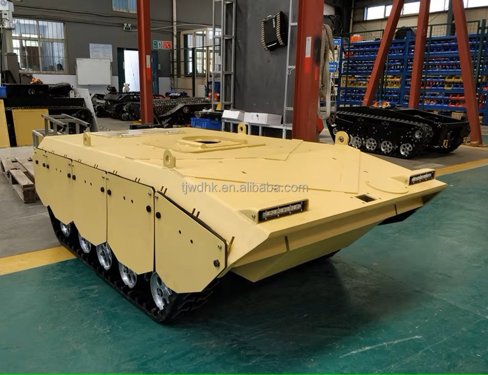 Customizable Multifunctional Rubber Track Chassis Heavy Load Robot Rubber Tracks for Fire protection Security Transportation