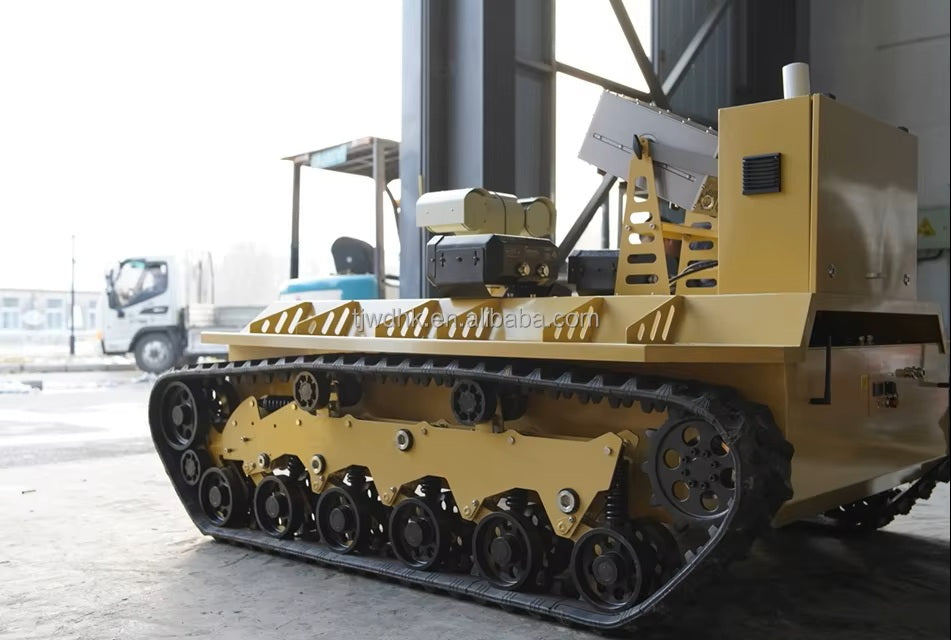 MAX. Load 500kg Remote Control Rubber Track Undercarriage Platform for Inspection and Firefighting