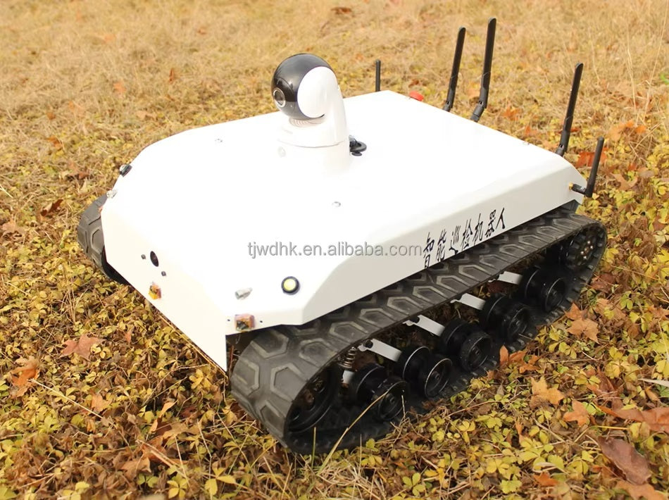Best Price Dual Drive Controller Shock Absorber Chassis Smart Robot tank Chassis Kit Rubber Track Crawler
