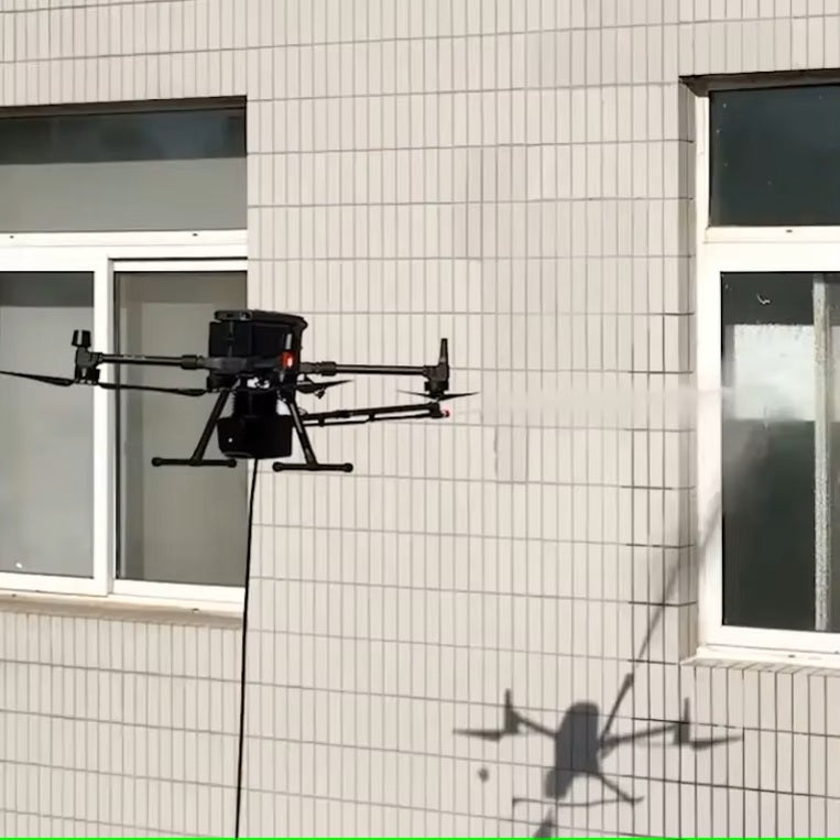 Intelligent Remote Control Drone for High-pressure Window Cleaning