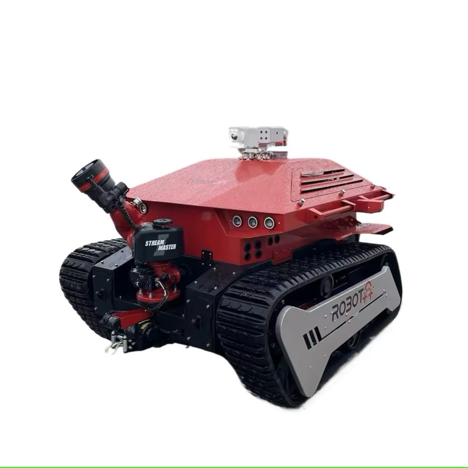 Advanced Crawler Firefighting Robot with Mobile Platform for Effective Extinguishing