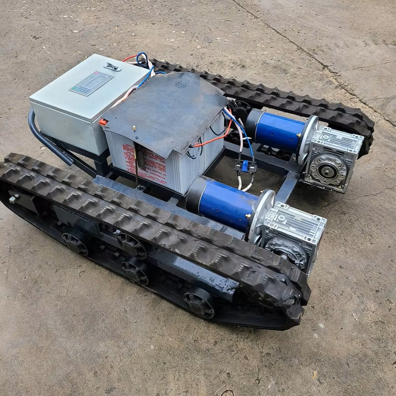 China Steel Track Undercarriage Rubber Crawler Chassis Remote Control Robot for Sale