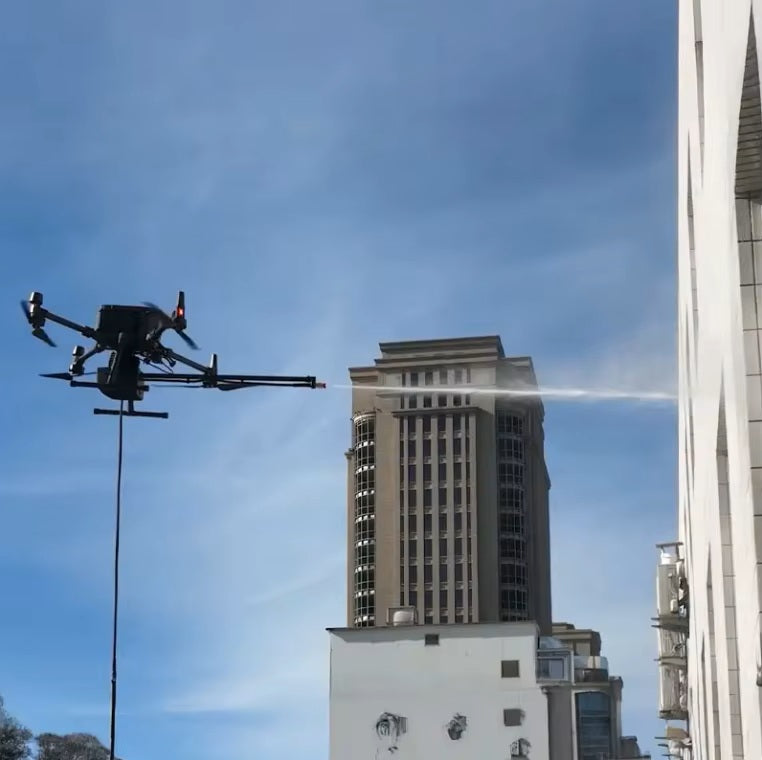 Intelligent Remote Control Drone for High-pressure Window Cleaning