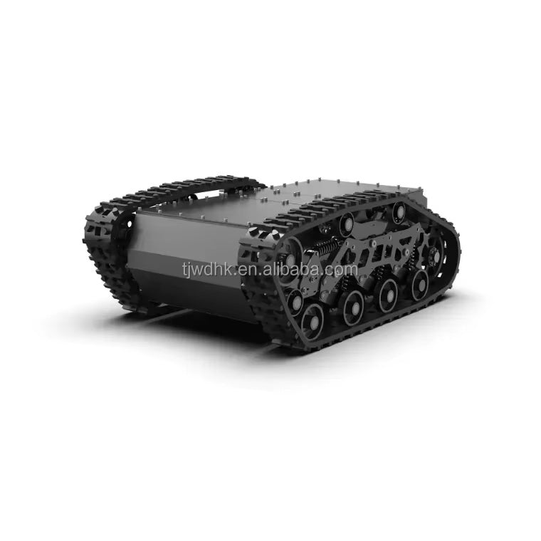 High Quality 260kg Payload Rubber Track Outdoor Delivery Robotic Vehicle Chassis Crawler tank Chassis
