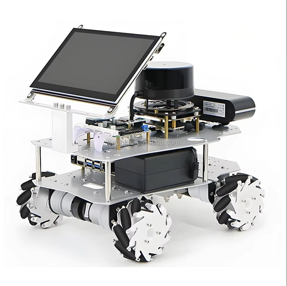 Wholesale Mecanum Wheel Chassis Four-wheel Landing 4WD Suspension Smart Car Omni-directional Movement ROS Robot