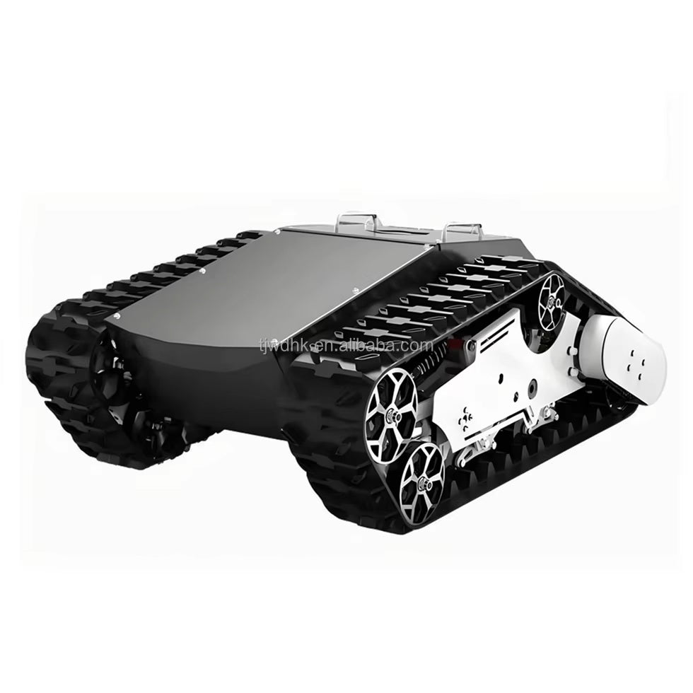 China Manufacturer 120kg Payload Robot Chassis Electric Snowmobile Rubber Track Assembly