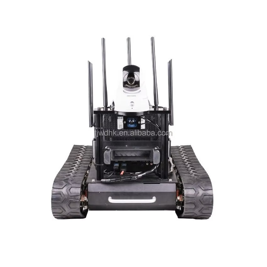 Best Price Dual Drive Controller Shock Absorber Chassis Smart Robot tank Chassis Kit Rubber Track Crawler