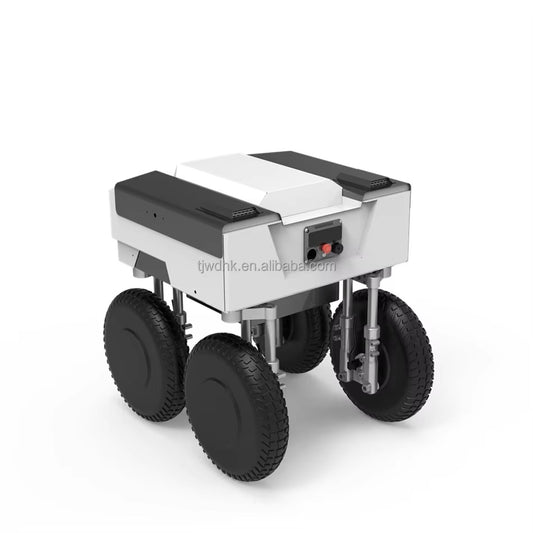 Hot Selling Autonomous Transportation Robot Flexible Four Wheel Four Turn Shock-absorbing Chassis