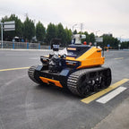 Perfect Fuel Power and Hydraulic System Long Distance Transportation Rubber Tracks Chassis Robot for Fire-fighting