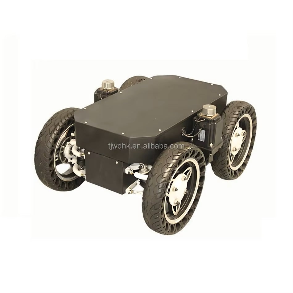 Professional Manufacturer Wheeled Stair Climbing Robot Chassis with Excellent Shock Absorption 4 Wheeled Robot Car