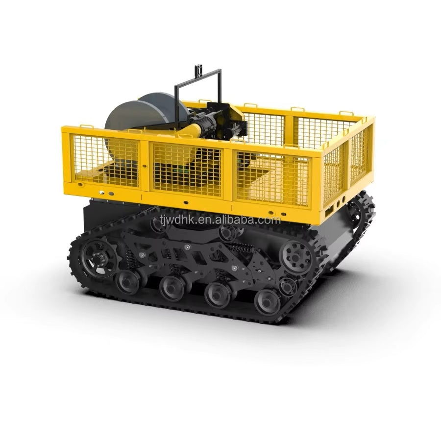 High Quality Multifunctional Wireless Extinguishing Fire Fighter Robot EXDII T4 Rubber Track Tank Robot Chassis