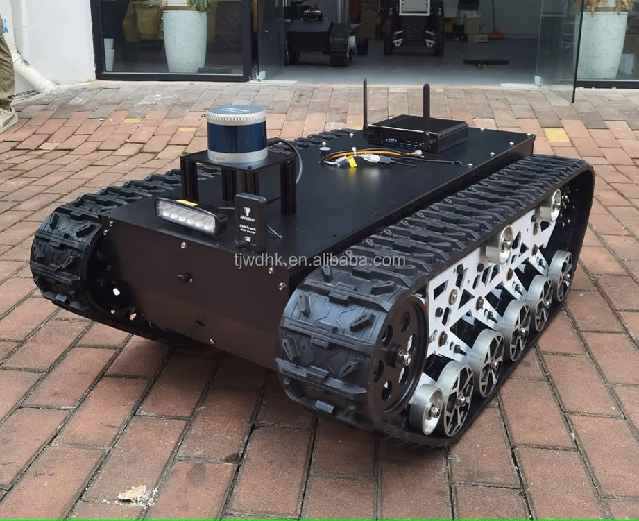 Big Platform Robot Crawler Chassis Transport Climbing Robot Chassis with Wireless Remote Control