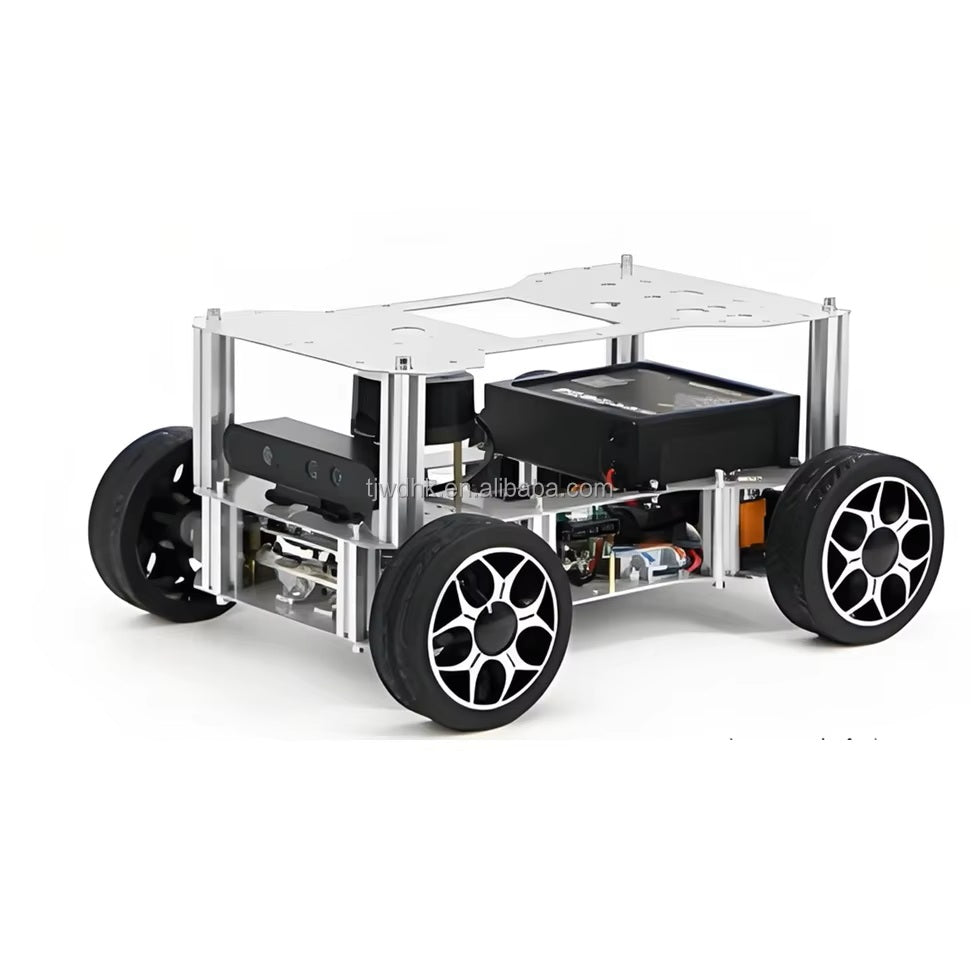 Car Base Robotics Professional 4WD Robot Smart Car Chassis Kit with Encoder DC Motor Whe ...