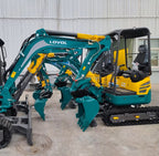 New Product Best Quality LOVOL 1.8 Ton Mini Crawler Excavator with Rubber Track Micro Digger Small Excavators FR18E2-u Machine
