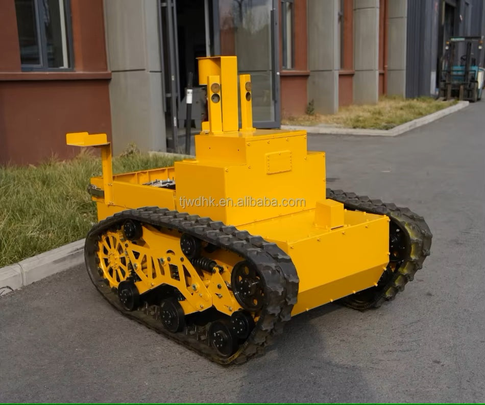 OEM Tracked Platform Robot Explosion-Proof EXDII T4 Rubber Track Tank Robot Chassis for Fire Fighting Robot