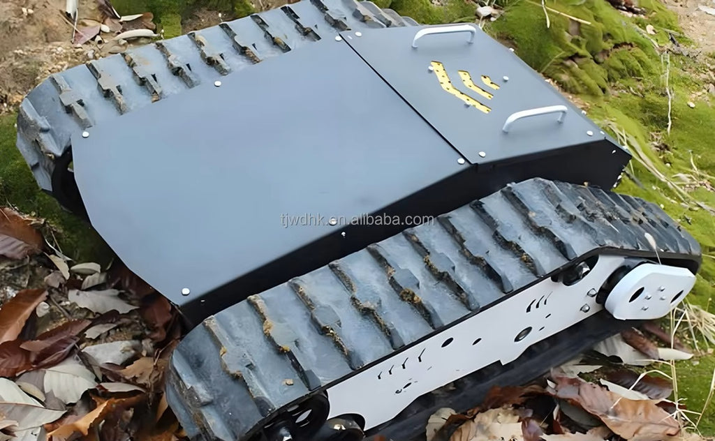 China Manufacturer 120kg Payload Robot Chassis Electric Snowmobile Rubber Track Assembly