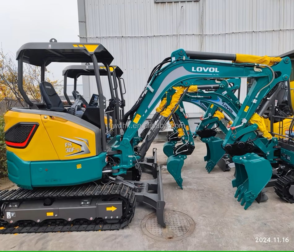 New Product Best Quality LOVOL 1.8 Ton Mini Crawler Excavator with Rubber Track Micro Digger Small Excavators FR18E2-u Machine