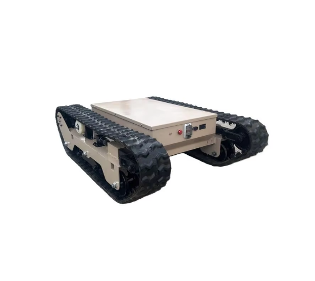 Tracked Chassis Carbon Steel Robot Chassis with Motor Use for Farm Industries Rubber Tracked Chassis Platform