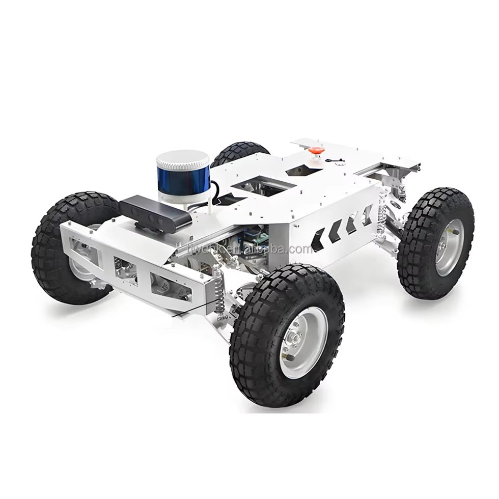 Outdoor Large Payload UGV Mobile Robot Car with Ackermann Steering Drive Independent Suspension Robot Chassis