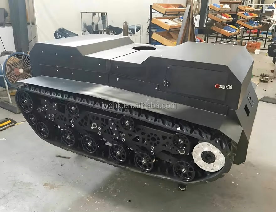 High Quality Chassis Car Robot Big Heavy Tracked Vehicle Electric Robot Platform 500kg Robot Chassis