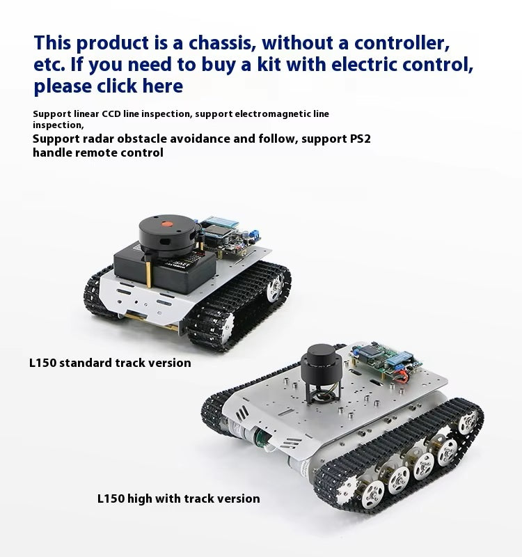 Best Price Tank Chassis Intelligent Electric Car Track Vehicle Robot Chassis with Motor Encoder