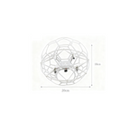 Quadcopter Soccer Drone Aerial Aircraft Model Competition Spherical Ball