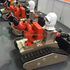 China Manufacturer 120kg Payload Robot Chassis Electric Snowmobile Rubber Track Assembly