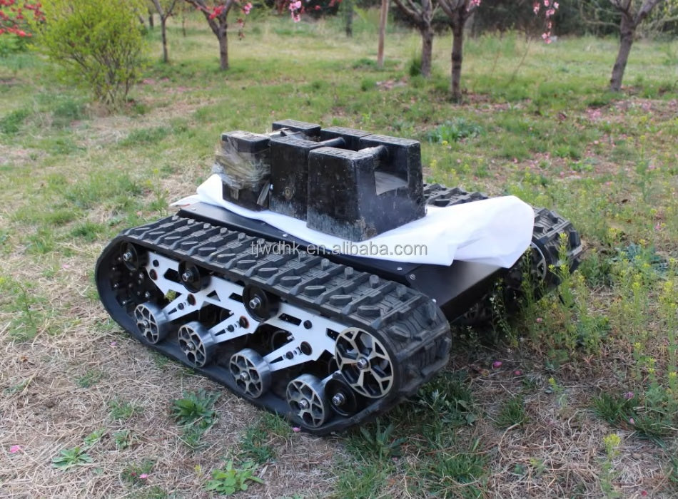 100kg Payload All Terrain Rubber Steel Crawler Tank Tracked Undercarriage Unmanned Robot Chassis Platform