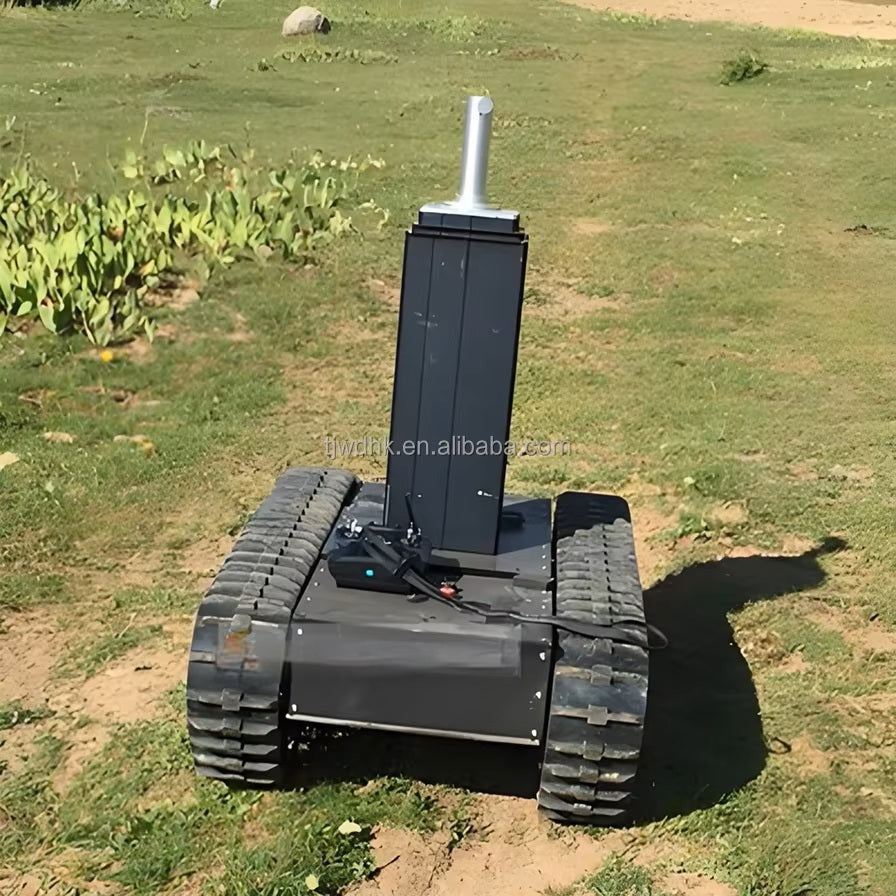 China Manufacturer 120kg Payload Robot Chassis Electric Snowmobile Rubber Track Assembly