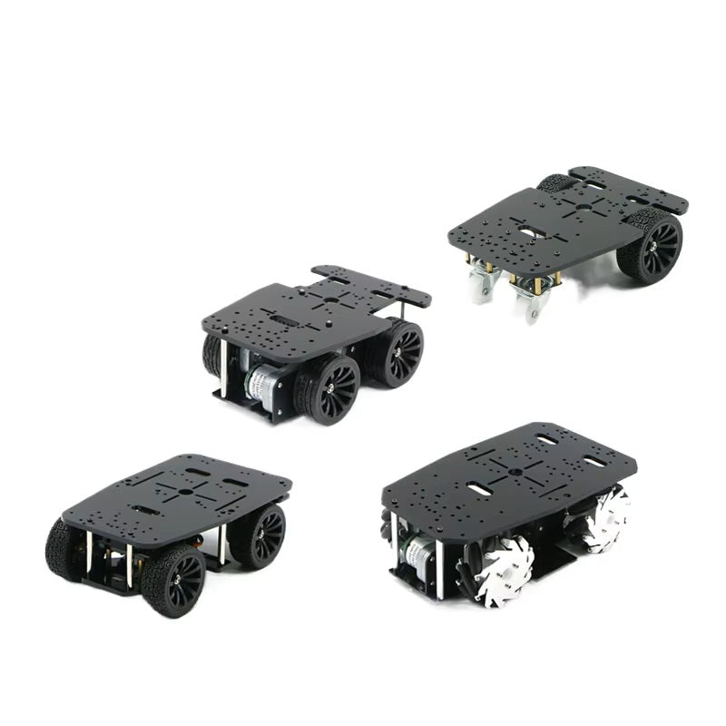 Advanced 4WD Customizable Robot Car Chassis for ROS Applications in Engineering Projects