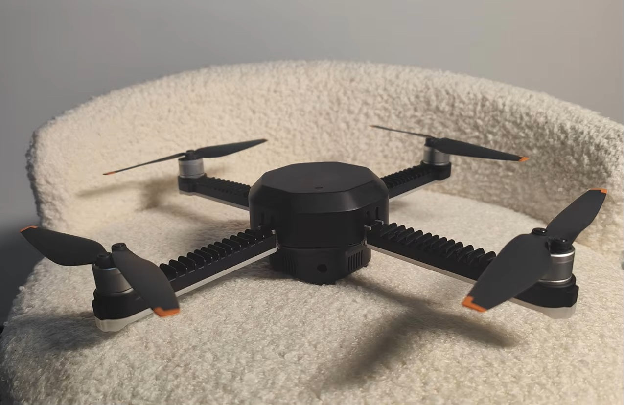 Remote-Controlled Drone Flying Levitating Lamp New Type of Unmanned Aerial Vehicle