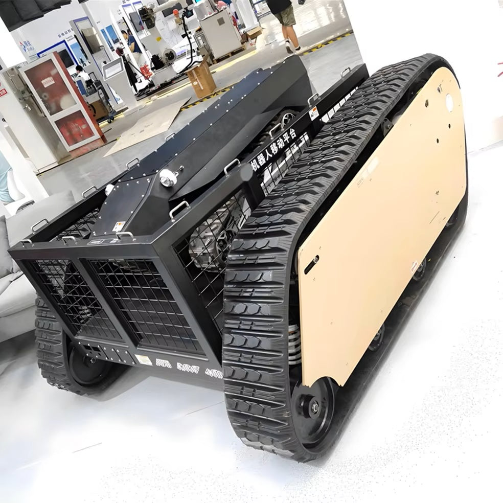 Big Heavy Tracked Vehicle Electric Robot Maximum Load 500kg Used for Lifting and Transportation Platform