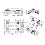 Outdoor Large Payload UGV Mobile Robot Car with Ackermann Steering Drive Independent Suspension Robot Chassis