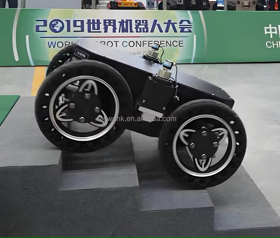Excellent Shock Absorption 4 Wheeled Robot Car Chassis Outdoor Wheeled Chassis Robot Platform