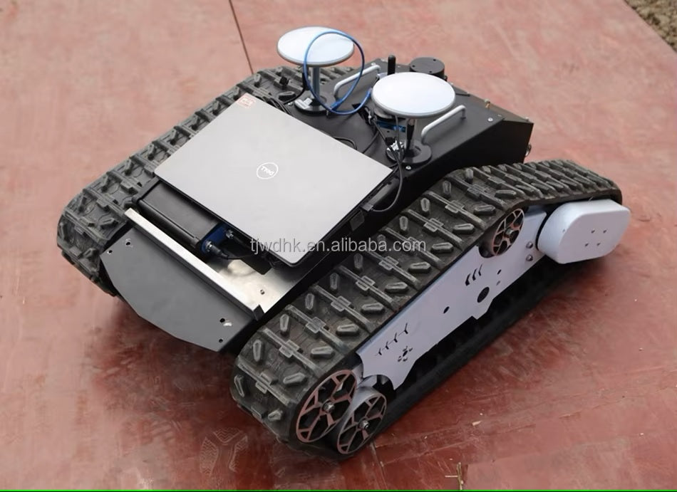 Robot Crawler Chassis Rubber Tracked Carrier tank Track Platform Transporter with Remote Control