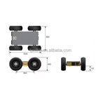 Best Price Wheeled Robot Platform Robot Chassis Differential with High Speed