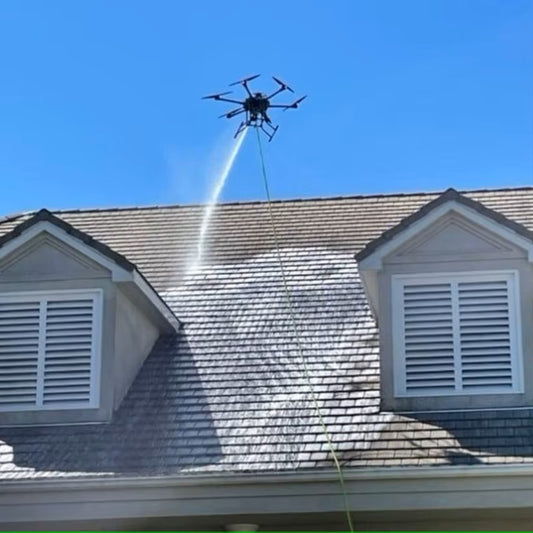 Intelligent Remote Control Drone for High-pressure Window Cleaning