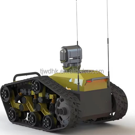 High Quality 260kg Payload Rubber Track Outdoor Delivery Robotic Vehicle Chassis Crawler tank Chassis
