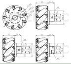 Construction Machinery Parts New Design Heavy Duty Mecanum Wheel 60mm Mecanum Wheel