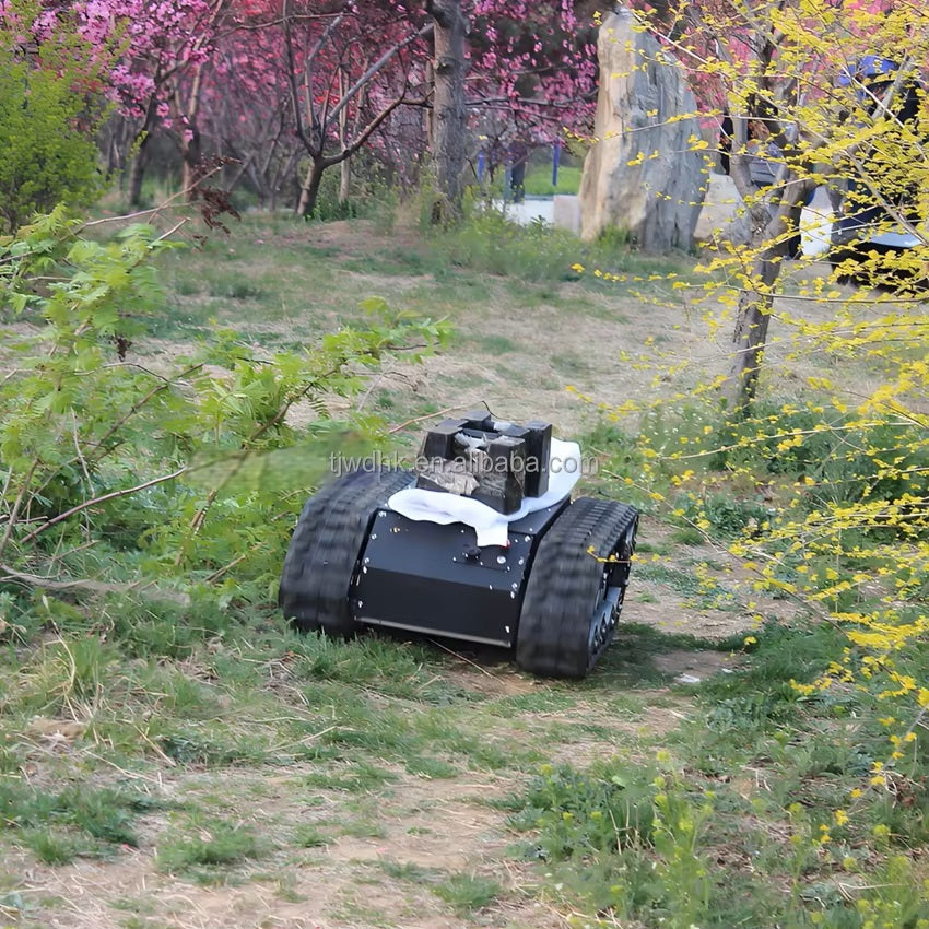 High Quality Tracked Chassis Explosion Proof Rubber Track Tank Robot Chassis for Flammable Explosive Environment