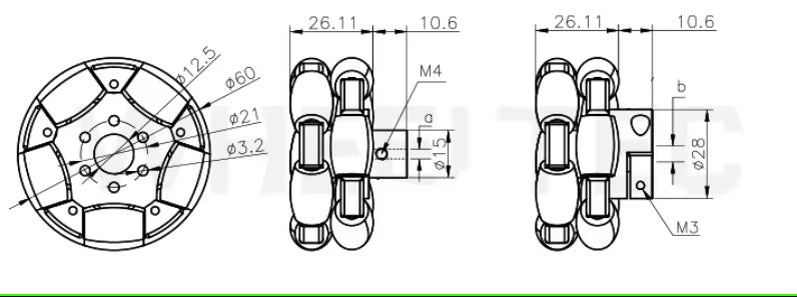 Cheap Price Omni Wheel Omnidirectional Moving Wheel Robot Car Tires Diy Parts Metal Omnidirectional Moving Wheel