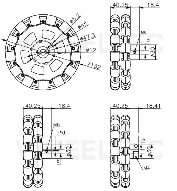 Cheap Price Omni Wheel Omnidirectional Moving Wheel Robot Car Tires Diy Parts Metal Omnidirectional Moving Wheel