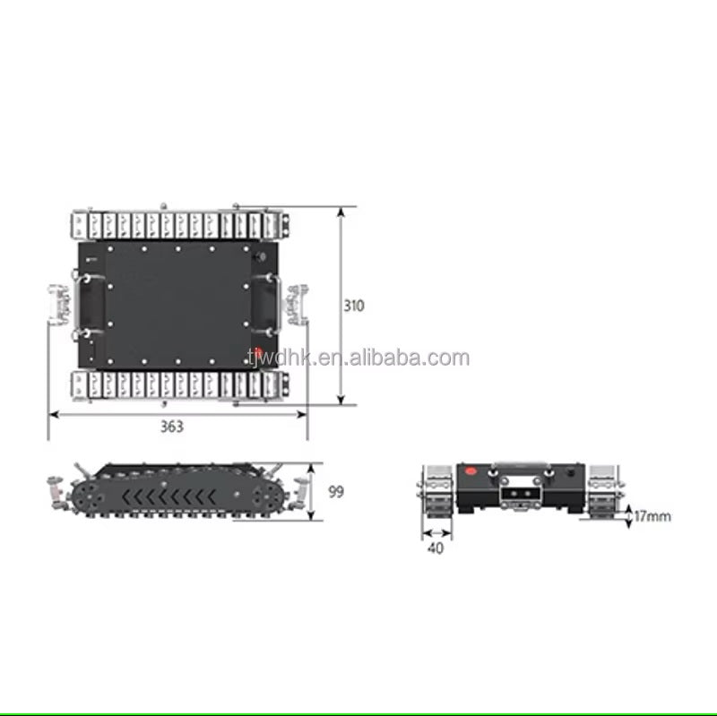 New Product Magnetic Tank Crawler Robot Rubber Material Cleaning Equipment Climbing Tracked Robot